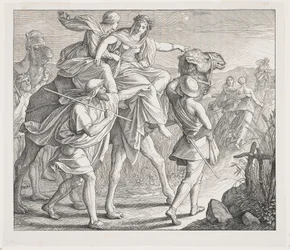 Rebecca reconnaît Isaac de loin, 1852